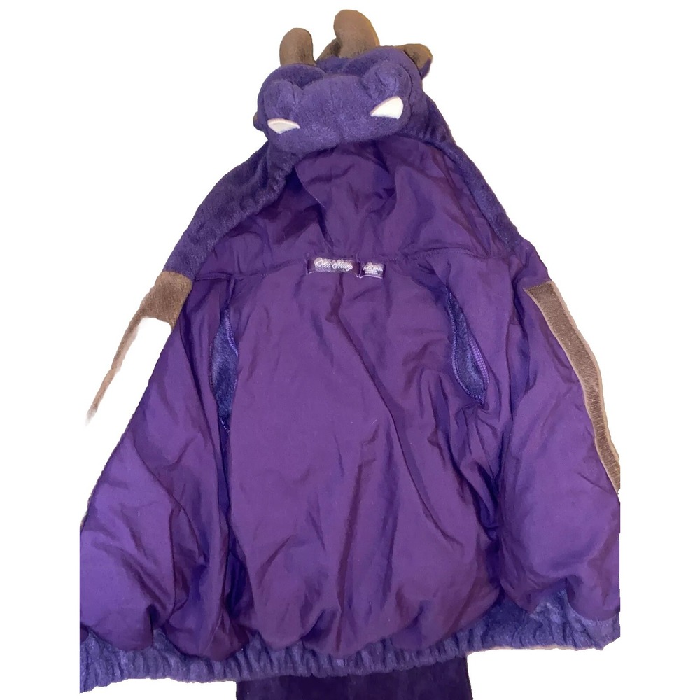 Purple Dragon Wings Halloween Costume Padded Old Navy Warm Sz 6-12 Months 2 pc - Picture 4 of 6